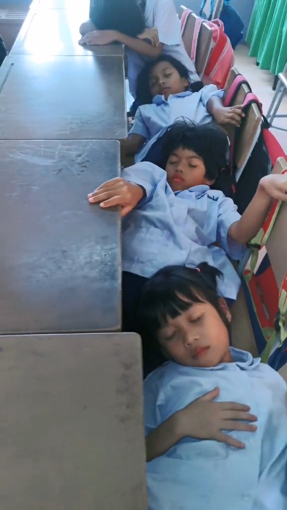 แอบนอนในห้องเรียน